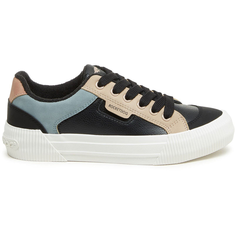 Rocket Dog Cheery Blocked Sporty Synthetic Women's Black Combo Trainers