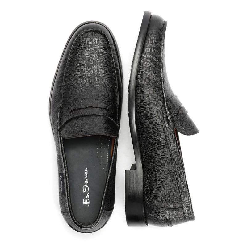 Ben Sherman Hester Leather Men's Black Loafers