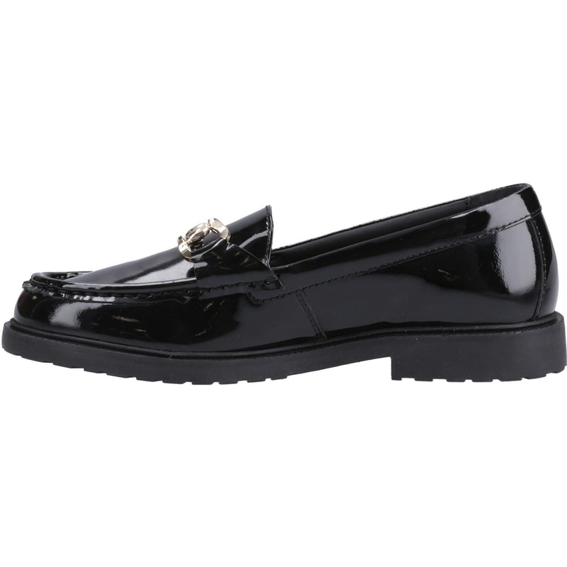 Hush Puppies Verity Patent Snaffle Leather Women's Black Loafers