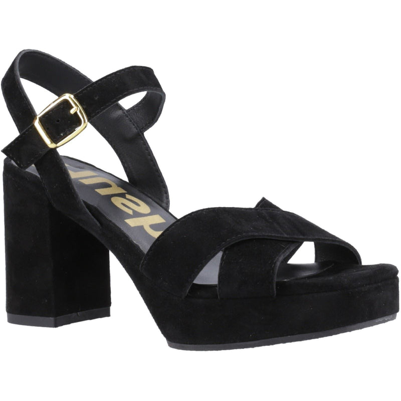 Hush Puppies Ophelia Suede Women's Black Sandals