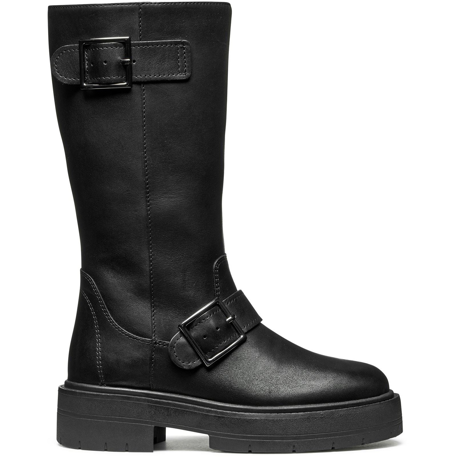 Geox D Spherica EC7 Leather Women's Black Boots