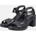 Hush Puppies Georgia Leather Women's Full Black Sandals