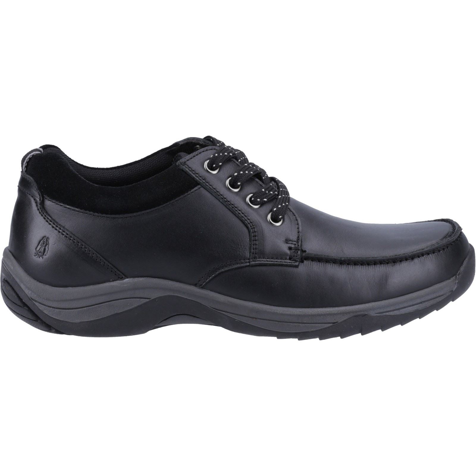 Hush Puppies Derek Leather Men's Black Lace-Up Shoes