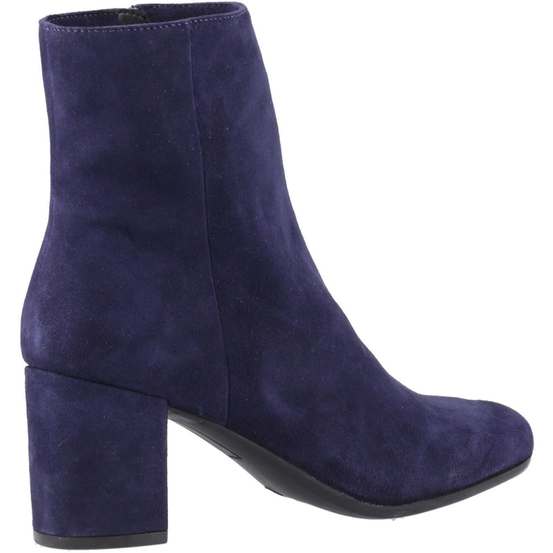 Hush Puppies Octavia Suede Women's Navy Heeled Ankle Boots