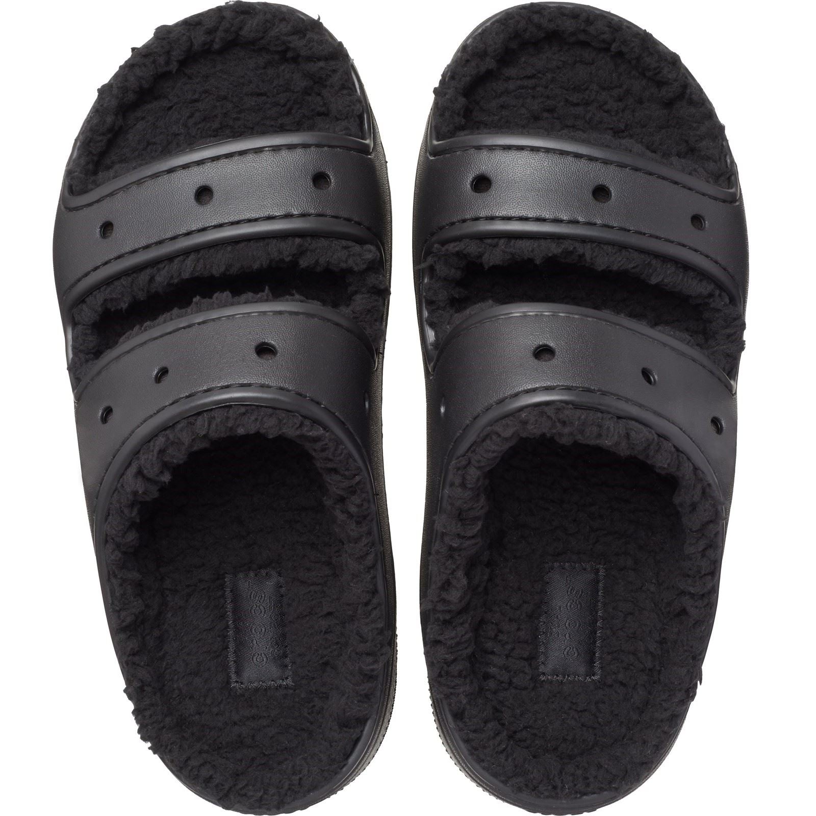 Crocs Classic Cozzzy Synthetic Women's Black Sandals