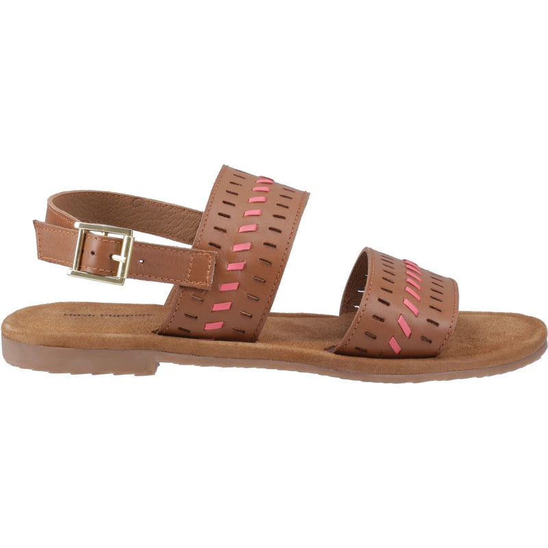 Hush Puppies Hadley Leather Women's Tan Sandals