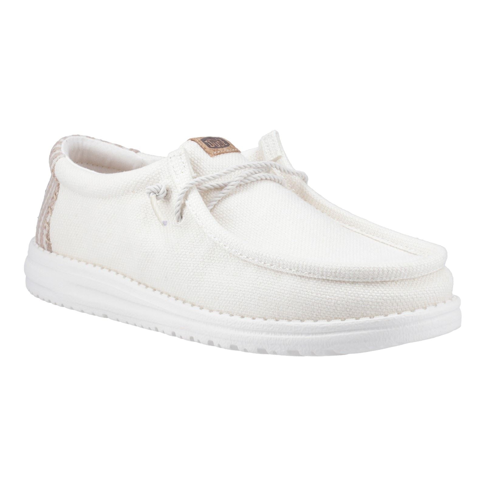 HEYDUDE Wally Resort Synthetic Blend Men's White/Multi Moccasins Shoes