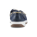 Sperry Angelfish Leather & Cotton Women's Navy Boat Shoes