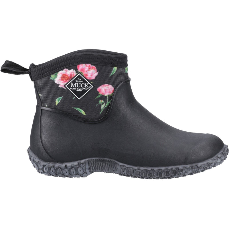 Muck Boots Muckster II Ankle Rubber Black/Roses Wellington Boots