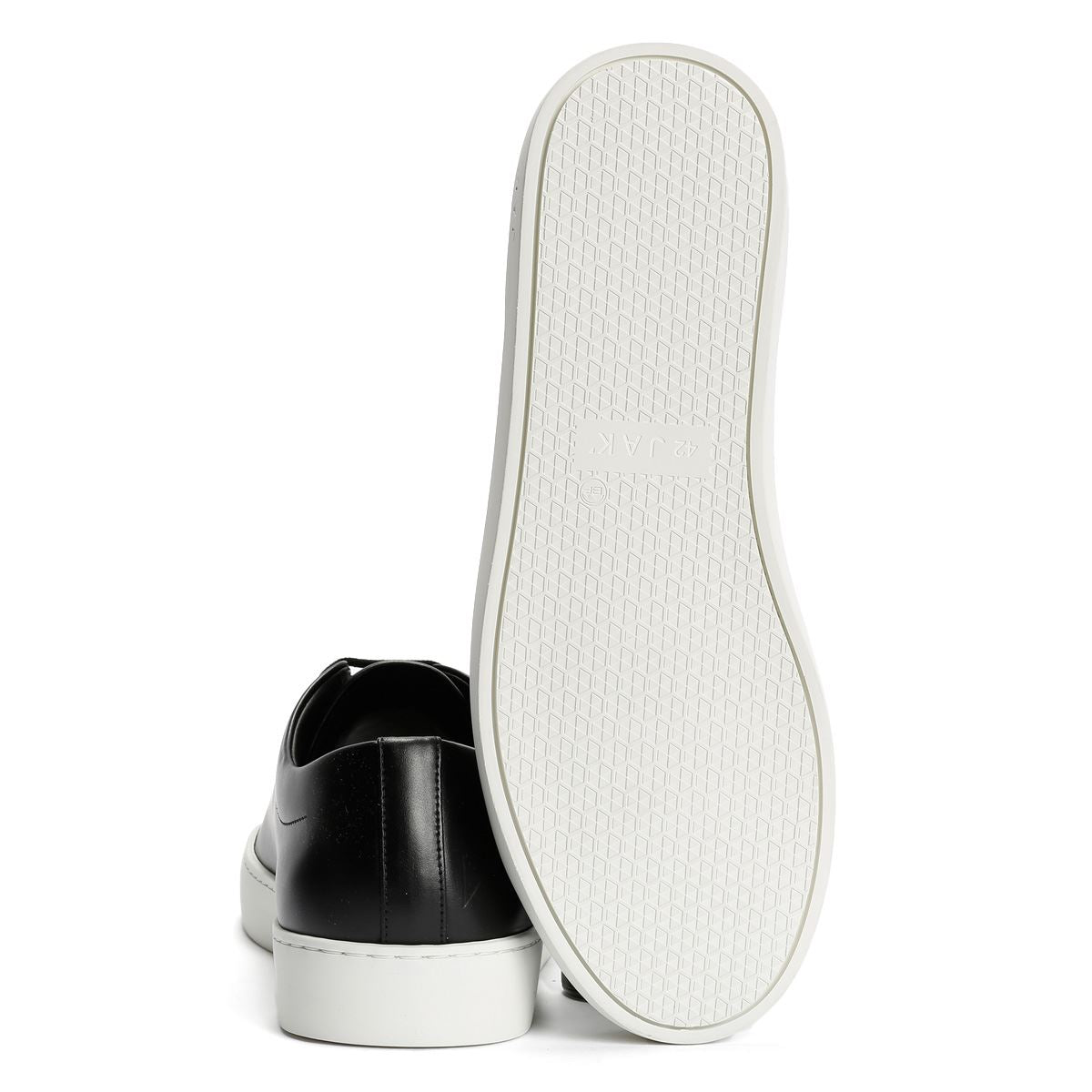 JAK Royal Leather Men's Black Trainers