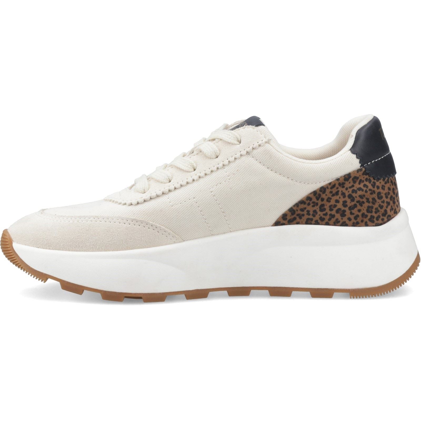 TOMS Trvl Lite Wedge Leather Women's Cheetah Print Trainers