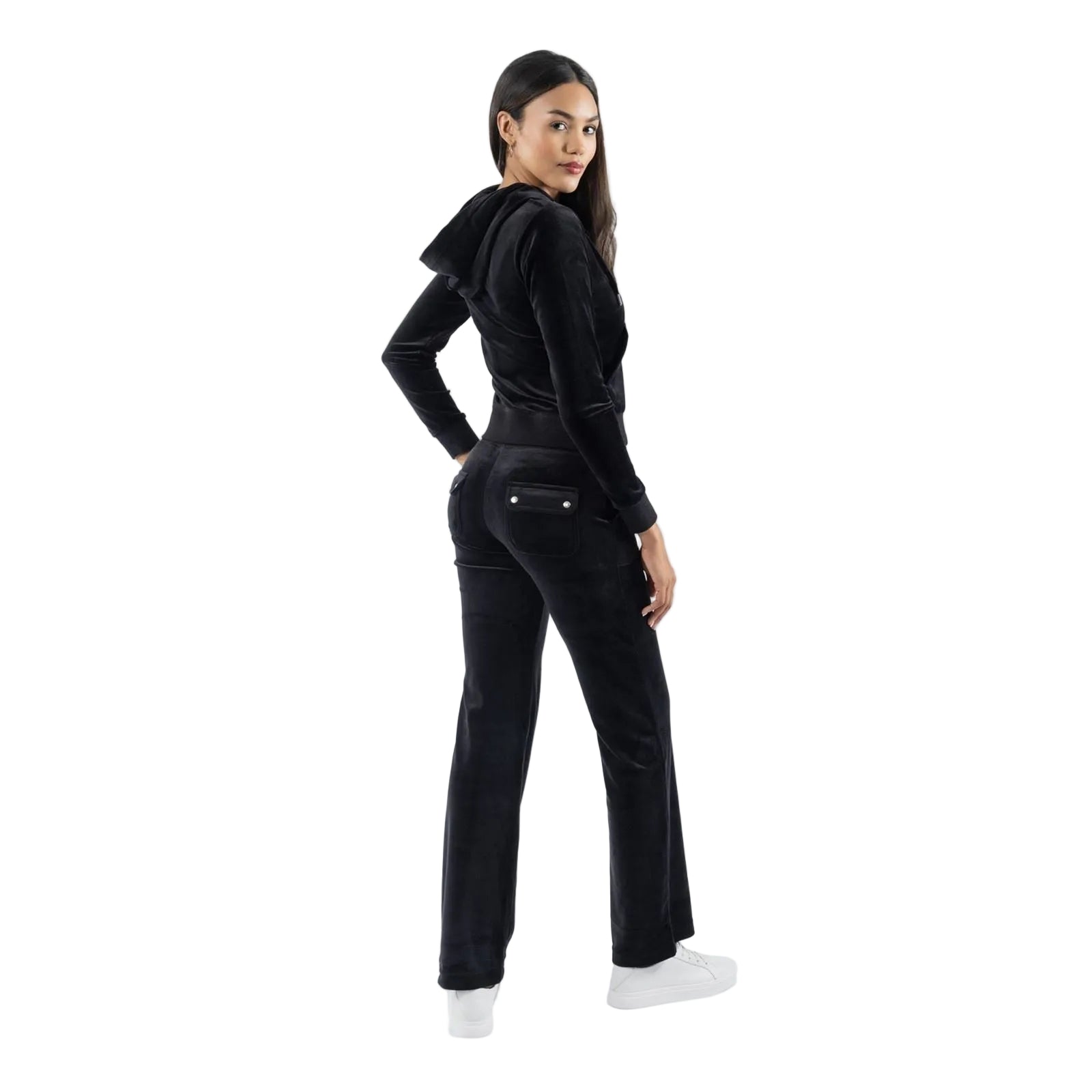 Juicy Couture Del Ray Polyester Women's Black Joggers