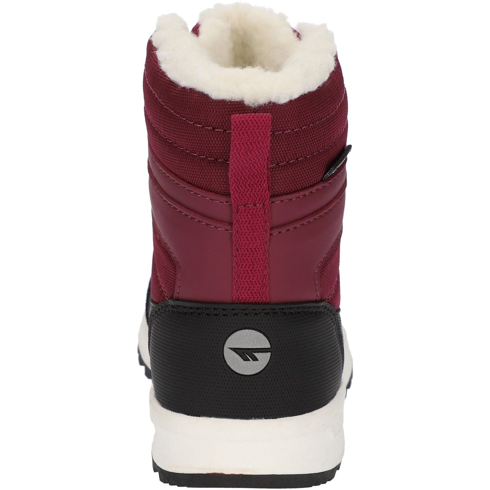 Hi-Tec Kids Leo Nylon Berry Winter Mid Calf Boots