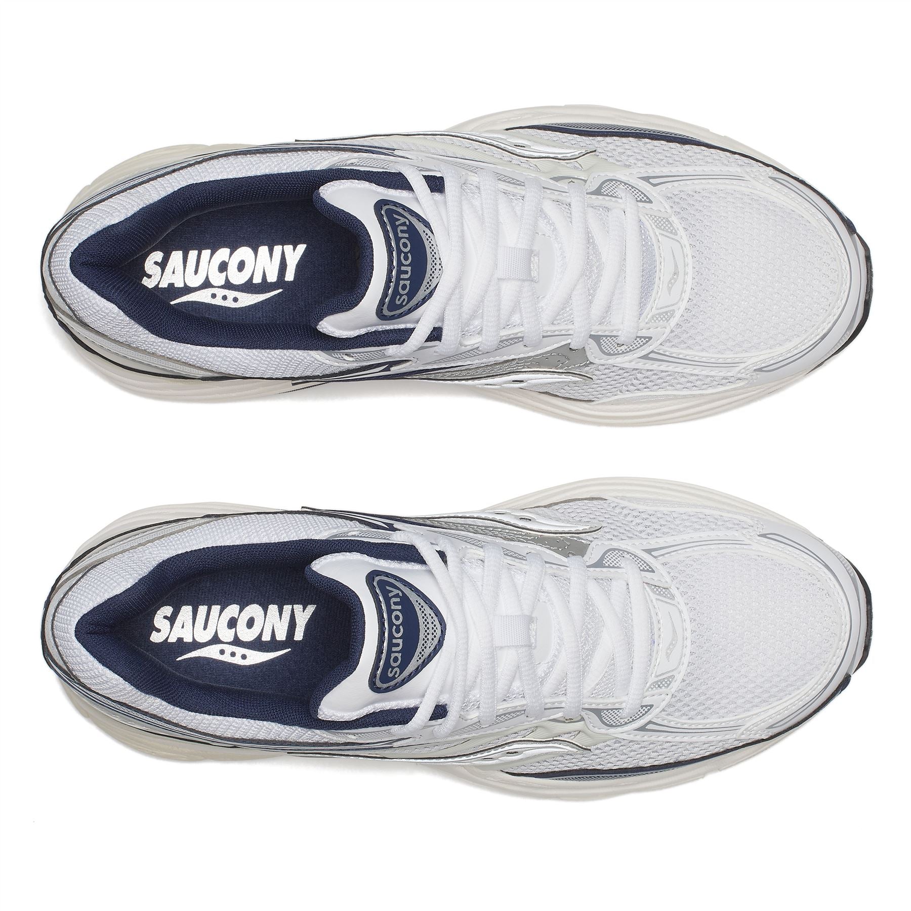 Saucony ProGrid Omni 9 White/Navy Trainers