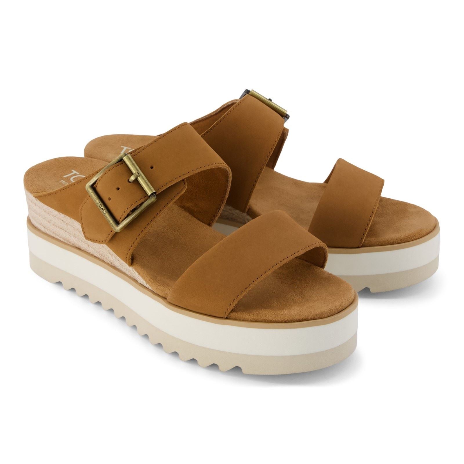 TOMS Diana Leather Women's Brown Sugar Sandals