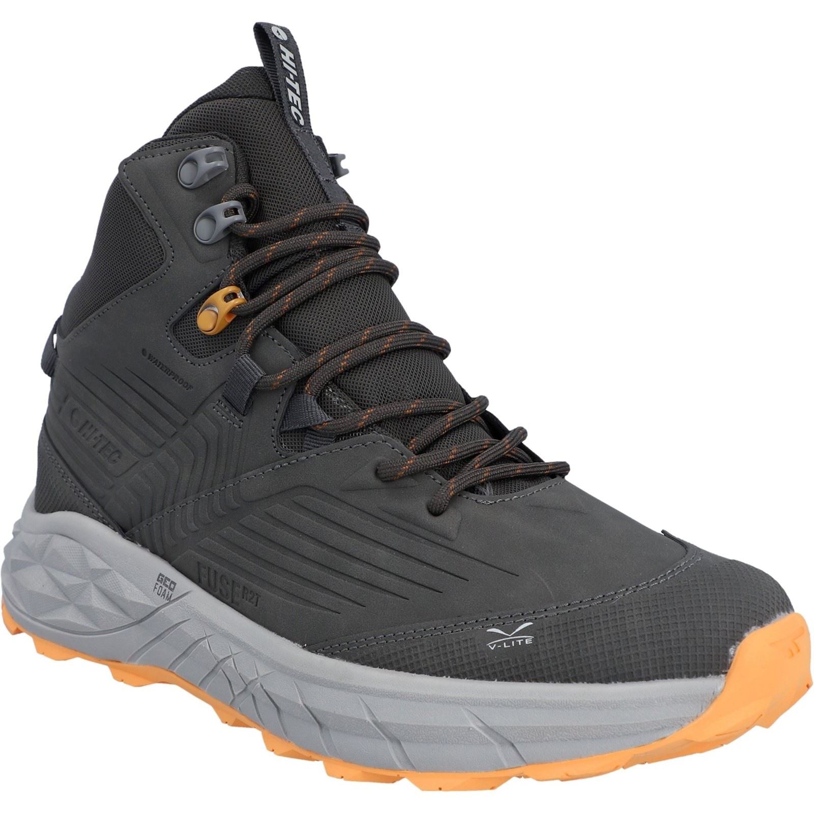 Hi-Tec Fuse Trek Mid Synthetic Men's Chocolate Brown/Timber Wolf Hiking Boots