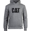 Caterpillar Trademark Cotton Men's Grey Hooded Sweatshirt