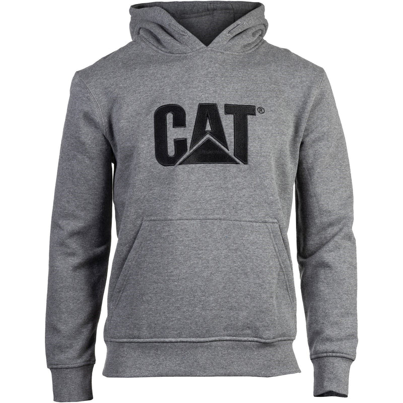 Caterpillar Trademark Cotton Men's Grey Hooded Sweatshirt