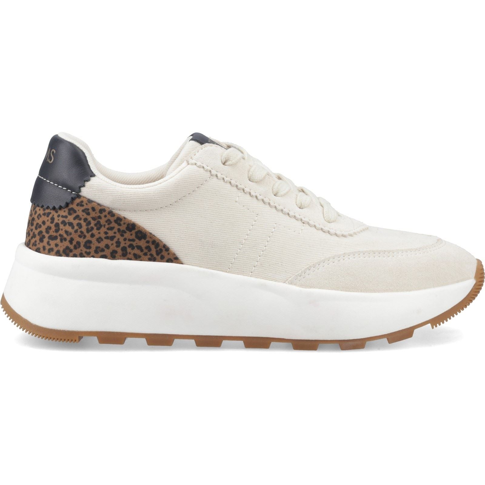 TOMS Trvl Lite Wedge Leather Women's Cheetah Print Trainers