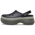 Crocs Classic Stacked Synthetic Black Clogs