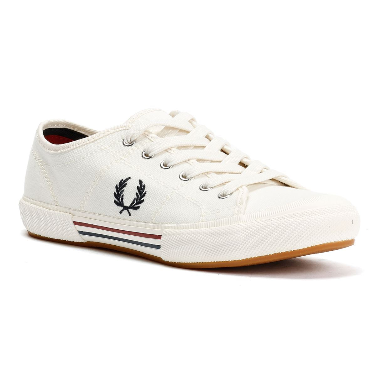 Fred Perry B708 Vintage Tennis Canvas Men's White Trainers