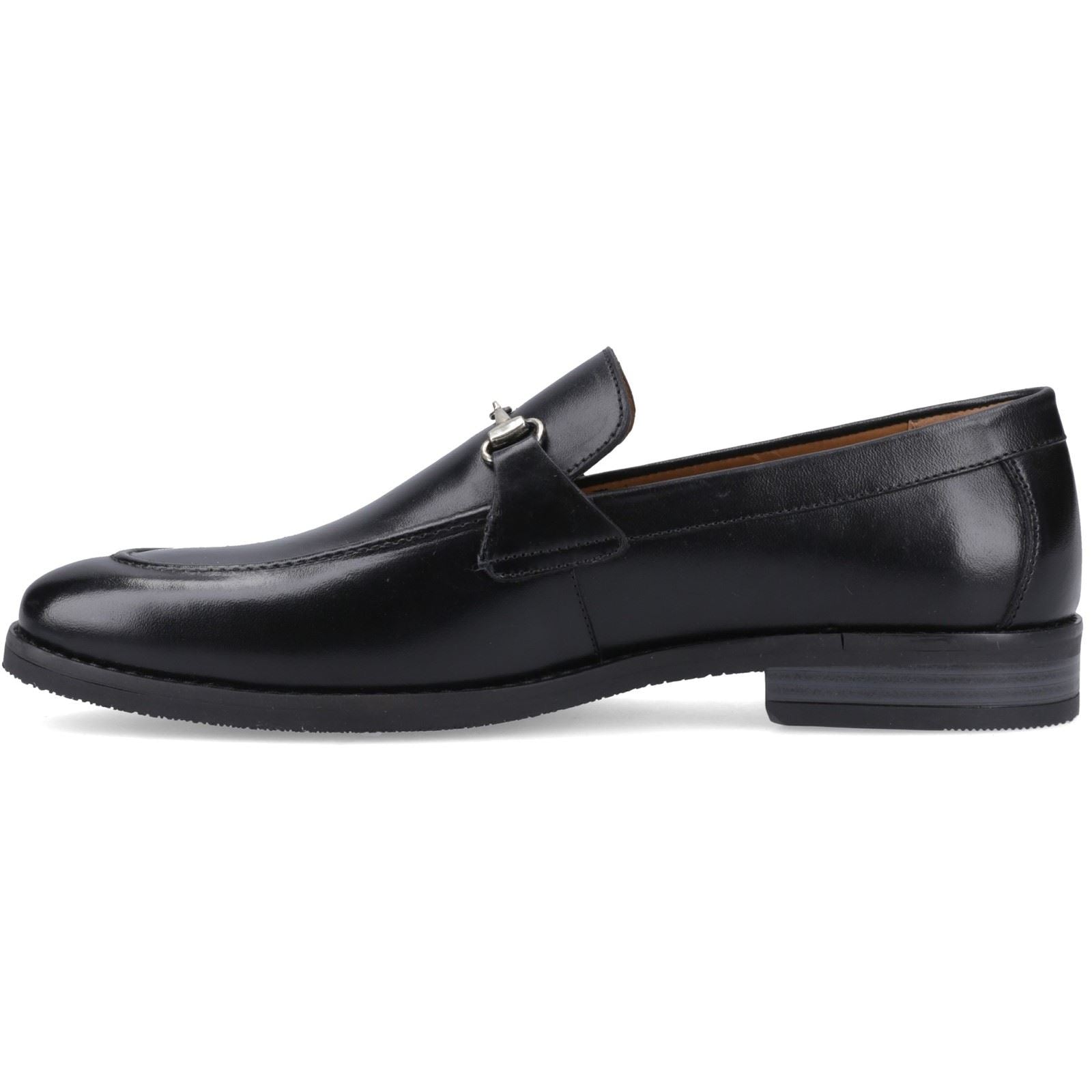 Hush Puppies Moses Leather Men's Black Loafers
