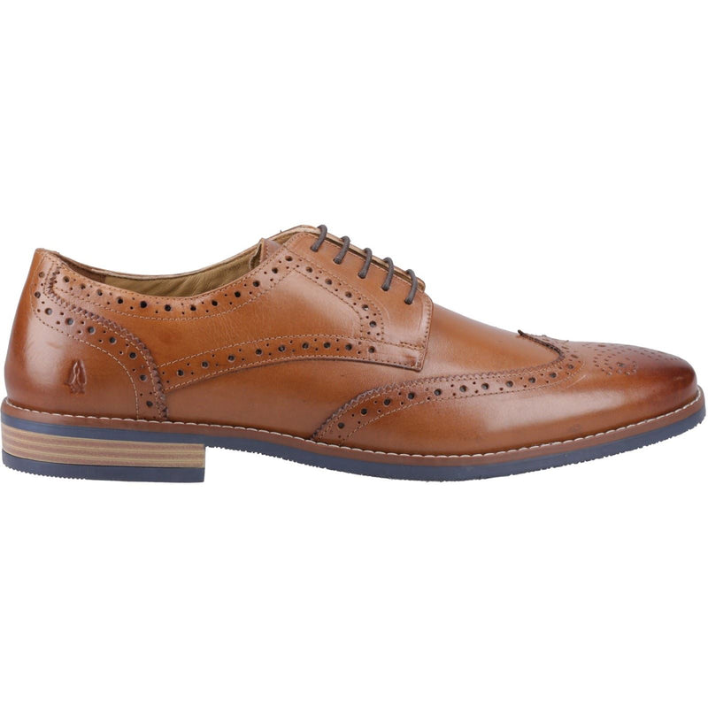 Hush Puppies Mack Leather Men's Tan Brogues Shoes