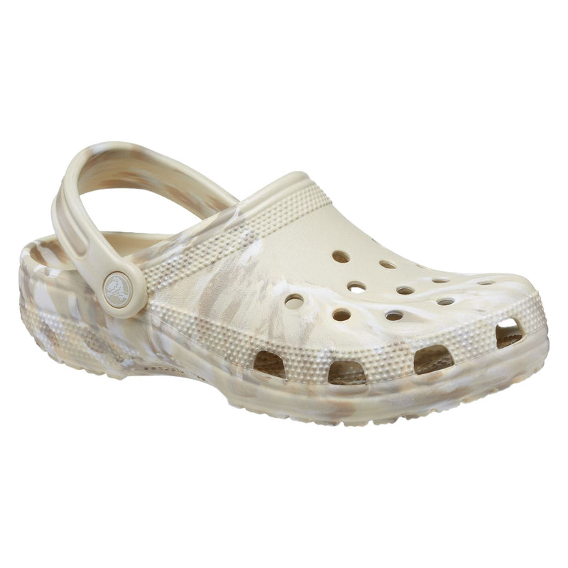Crocs Classic Marbled Synthetic Bone/Multi Clogs