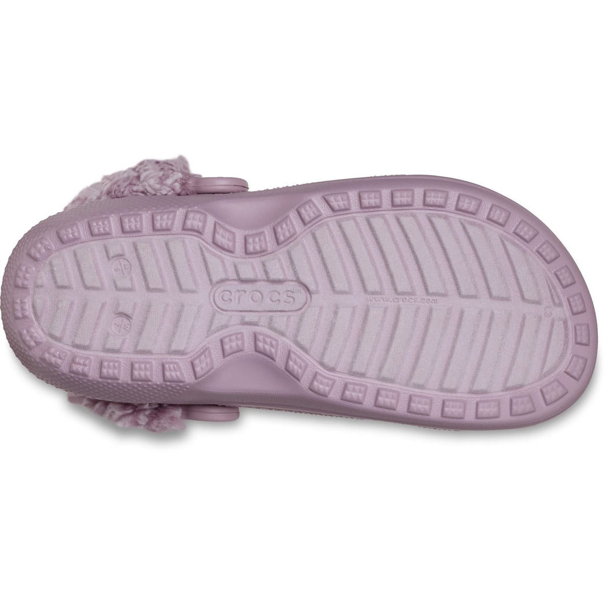 Crocs Classic Fleece Lined Polyester Blend Women's Dusty Lilac Clogs