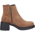 Hush Puppies Adele Suede Women's Tan Heeled Ankle Boots