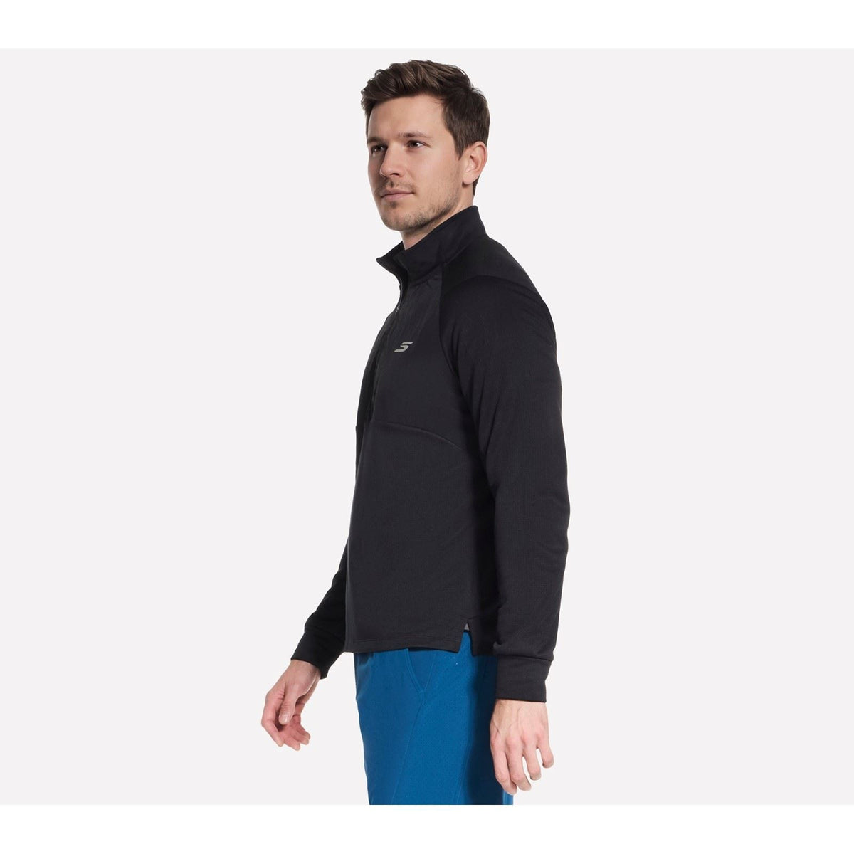Skechers GODRI All Day Thermal 1/2 Zip Men's Black Jacket