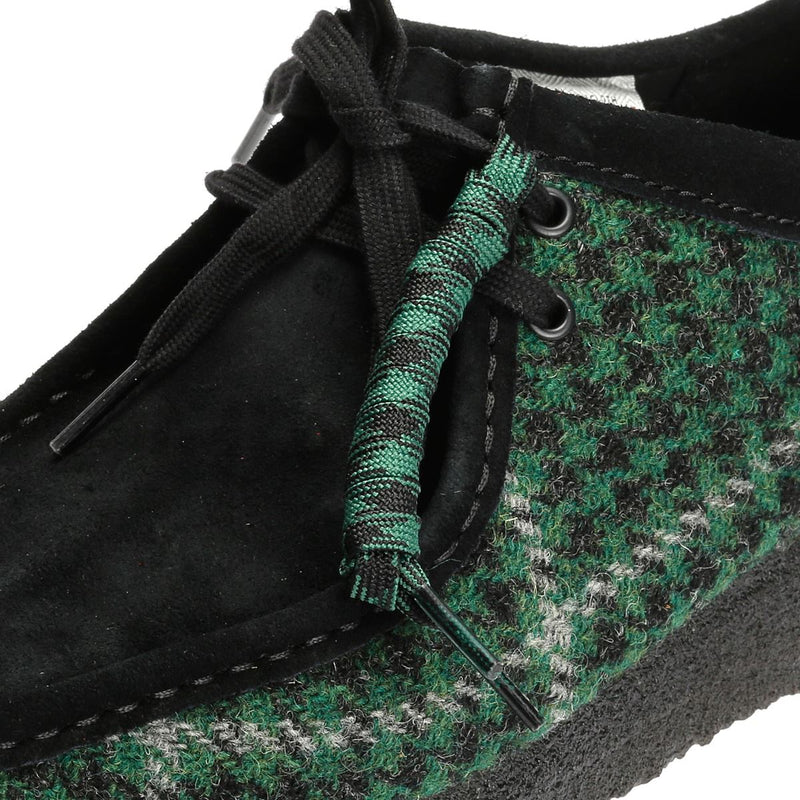 Clarks Originals Wallabee Harris Tweed Men's Green Boots