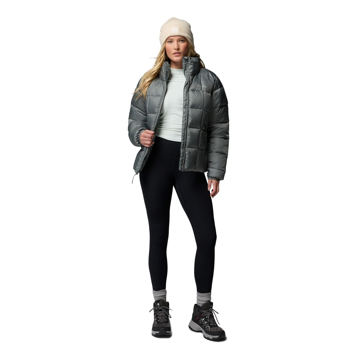 Columbia Puffect III Full Zip Jacket Women's Green Puffer Jackets