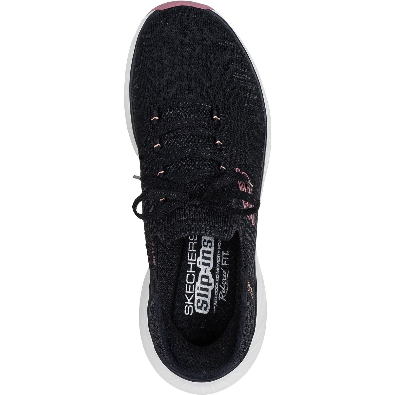 Skechers Edgeride Impression Textile Women's Black/Pink Trainers