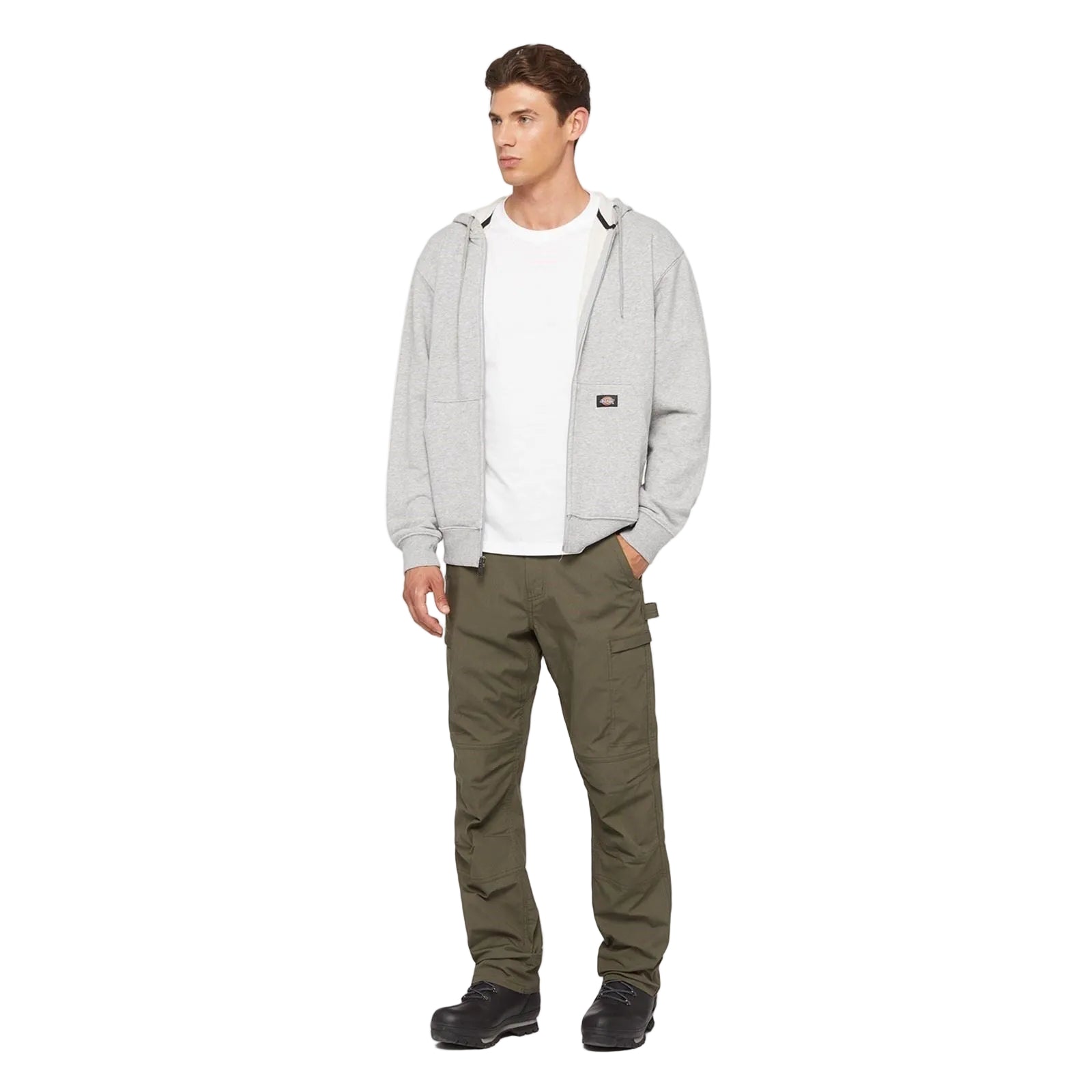 Dickies Everyday Fleece Zip Hoodie Men's Grey Fleece Jacket