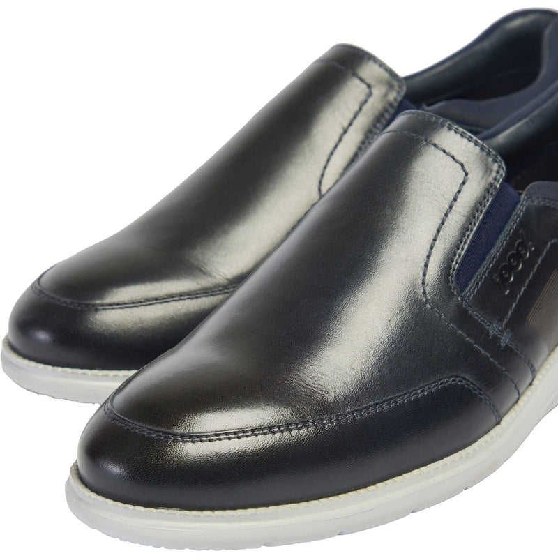 Pod Holden Leather/Textile Men's Navy Trainers