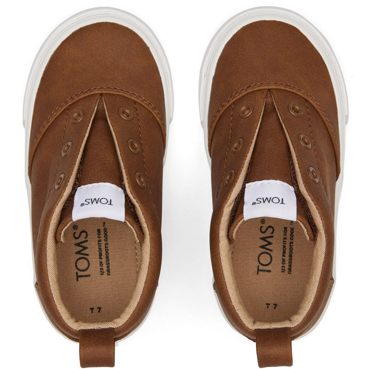 TOMS Fenix Synthetic Kids Toffee Trainers