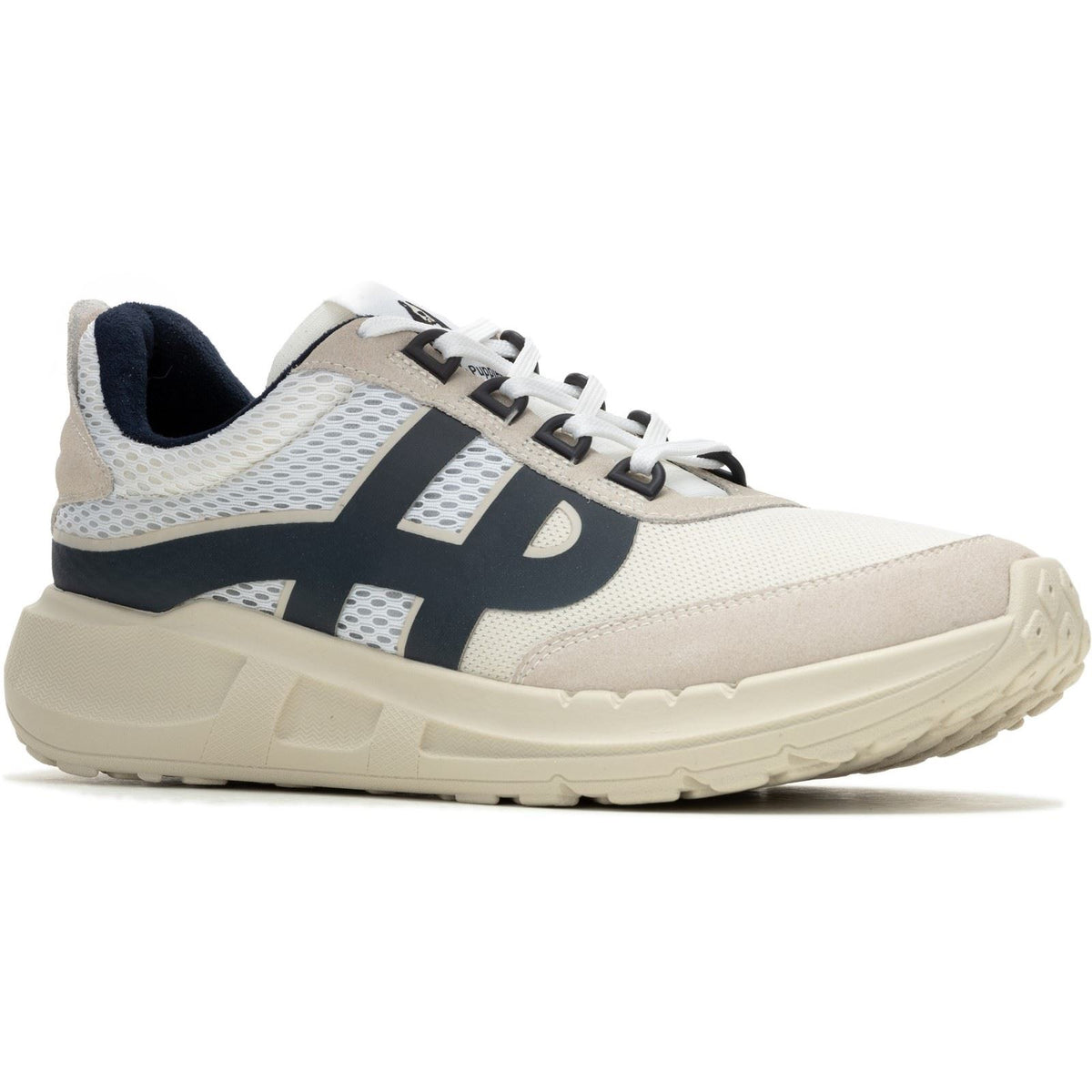 Hush Puppies Seventy8 Retro Runner Suede Men's White Trainers