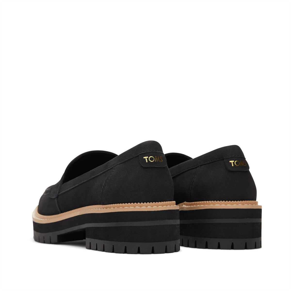TOMS Cara Leather Women's Black Loafers