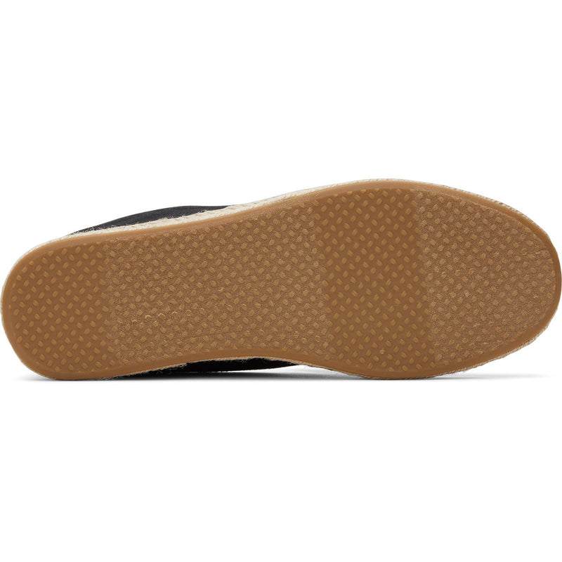 TOMS Carolina 100% Cotton Women's Black Espadrilles