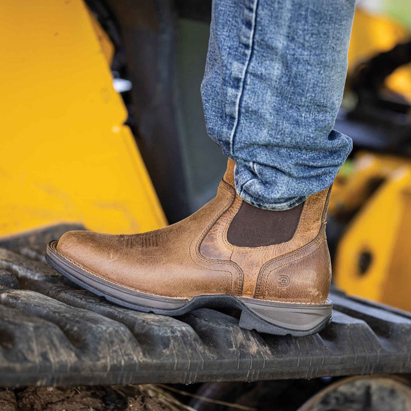Durango Red Dirt Rebel Leather Men's Old Town Brown/Tan Ankle Boots