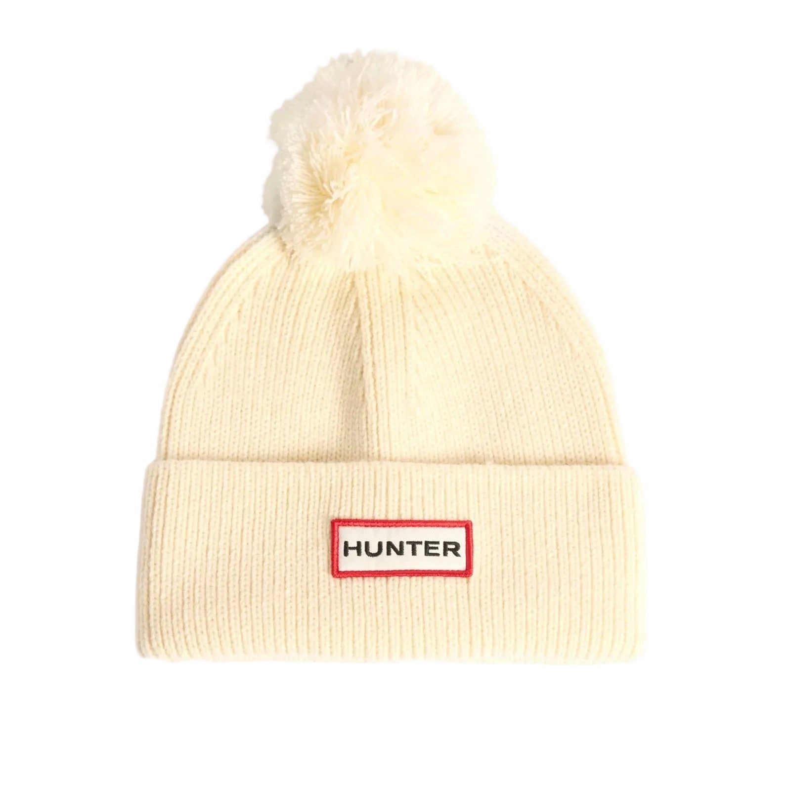 Hunter Arrinay Ribbed Pom Beanie/Scarf Box Set White Hat & Scarf Set - One Size