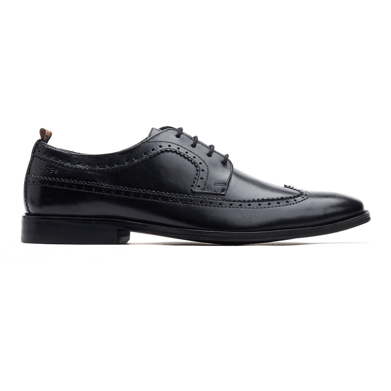 Base London Havisham Leather Men's Black Brogues Shoes