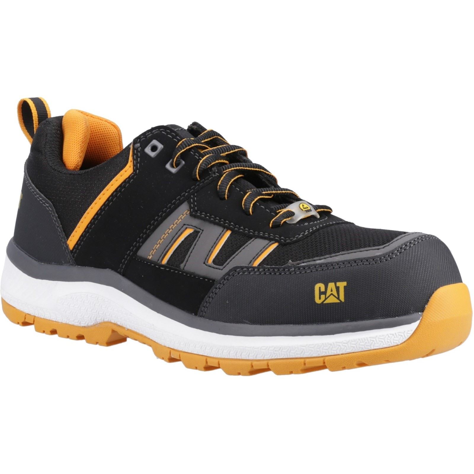 Caterpillar Accelerate S3 Textile Black/Orange Safety Trainers
