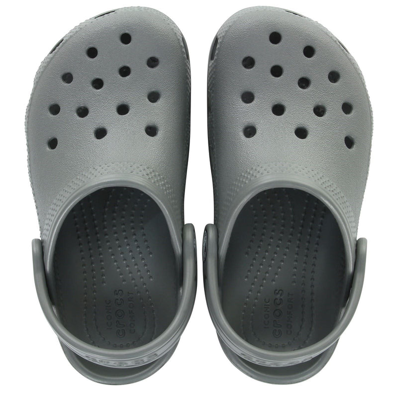 Crocs Toddler Classic Croslite Rubber Slate Grey Clogs