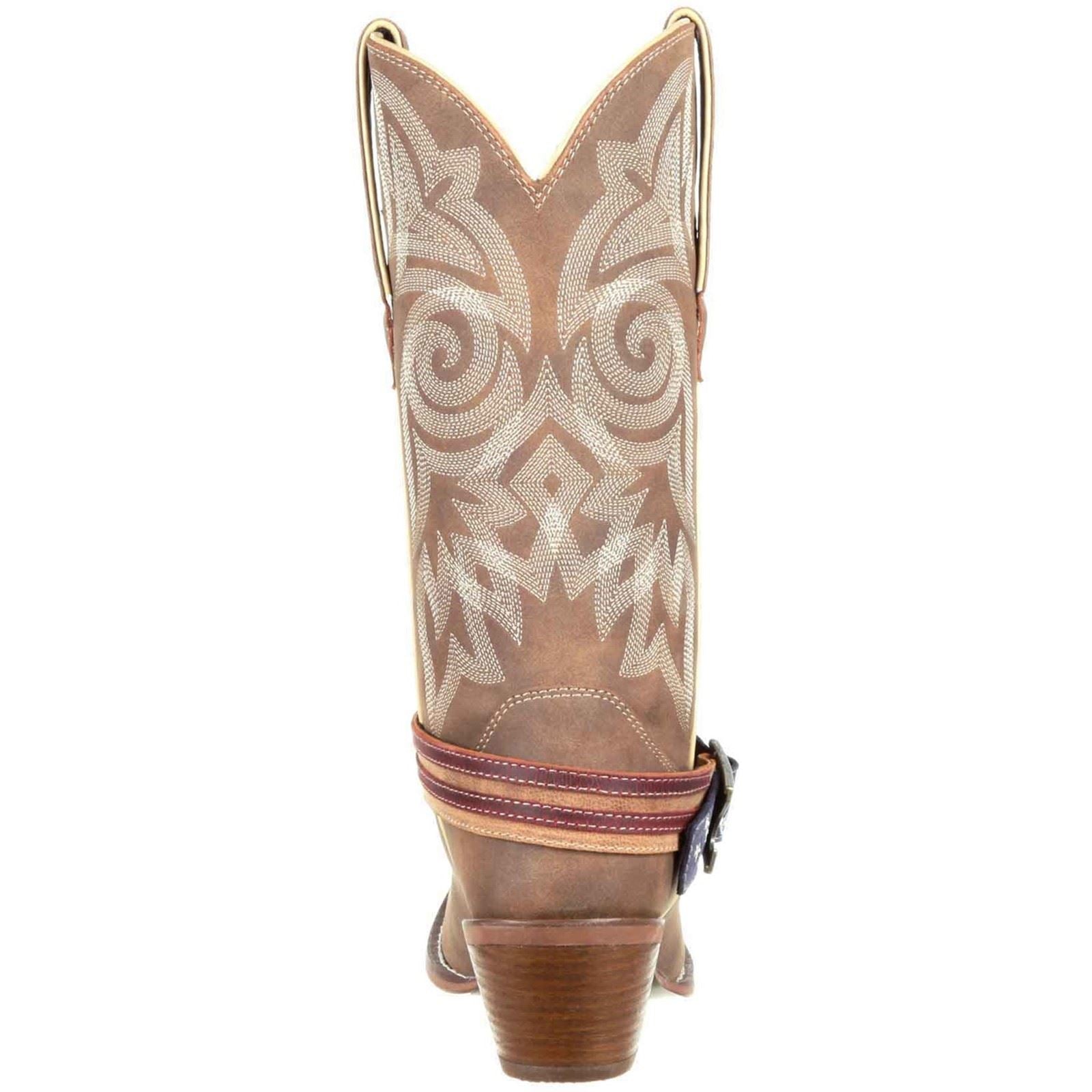 Durango Crush Flag Leather Women's Brown/Khaki Boots