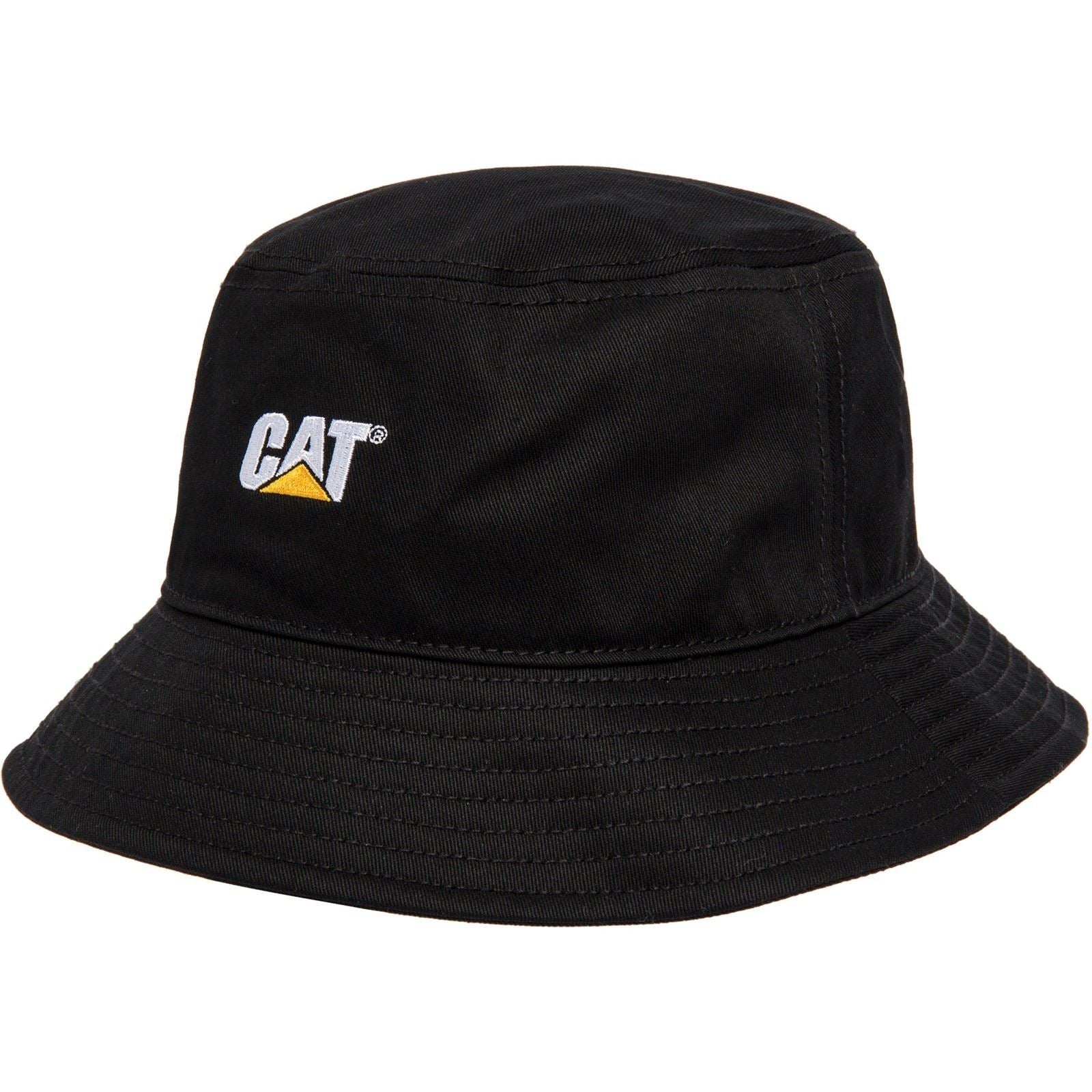 Caterpillar Cotton Black Bucket Hat