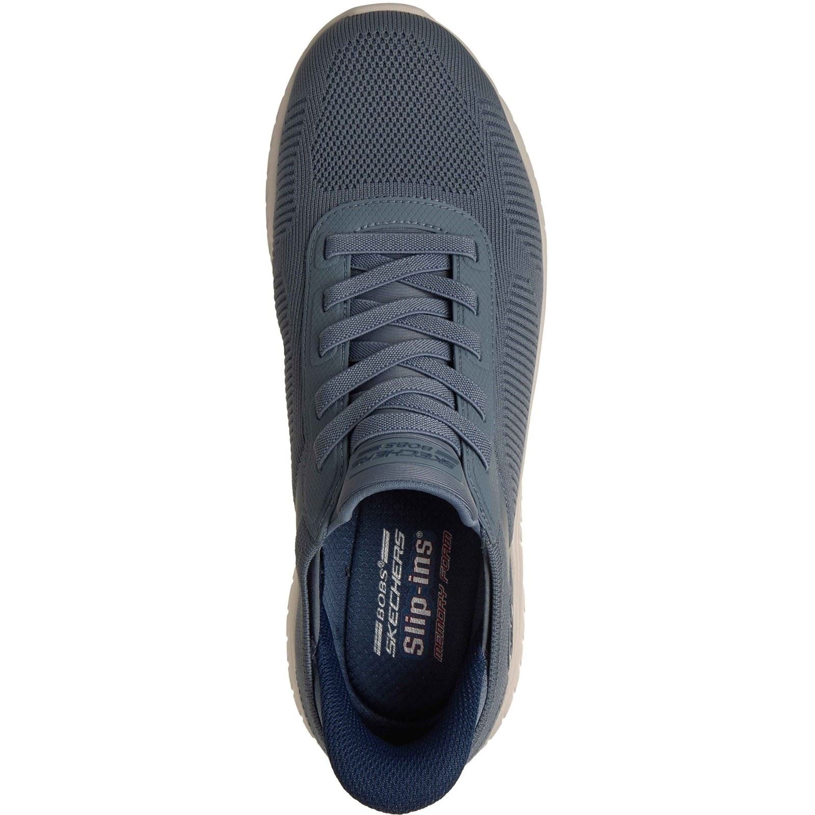 Skechers BOBS Sport Squad Chaos Solid Step Textile Men's Slate Standard Trainers