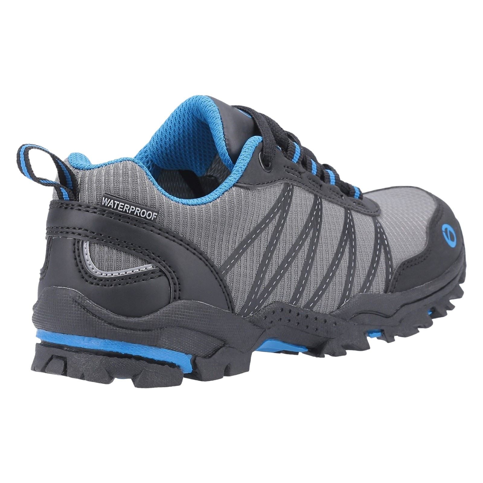 Cotswold Littledean Nylon Boy's Blue/Grey Hiking Shoes