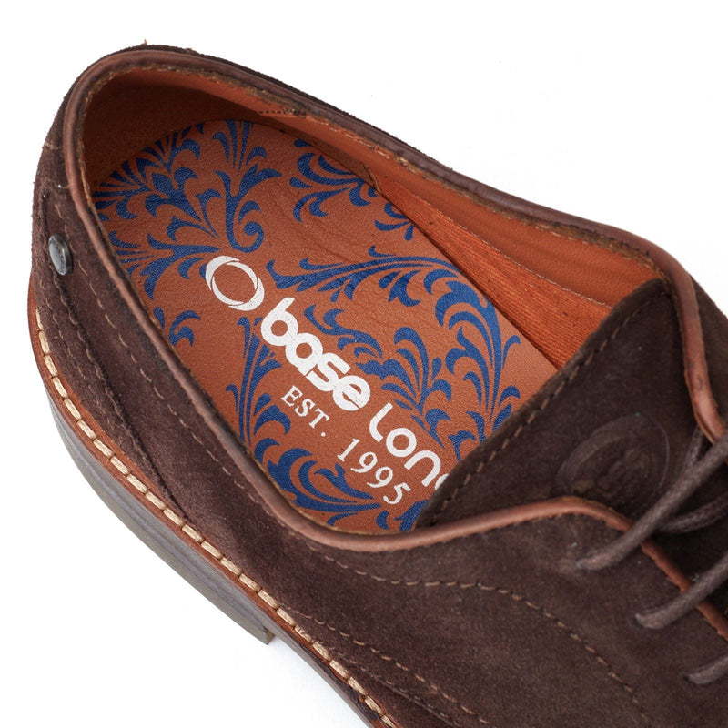 Base London Mawley Leather Men's Burnt Brown Oxford Shoes